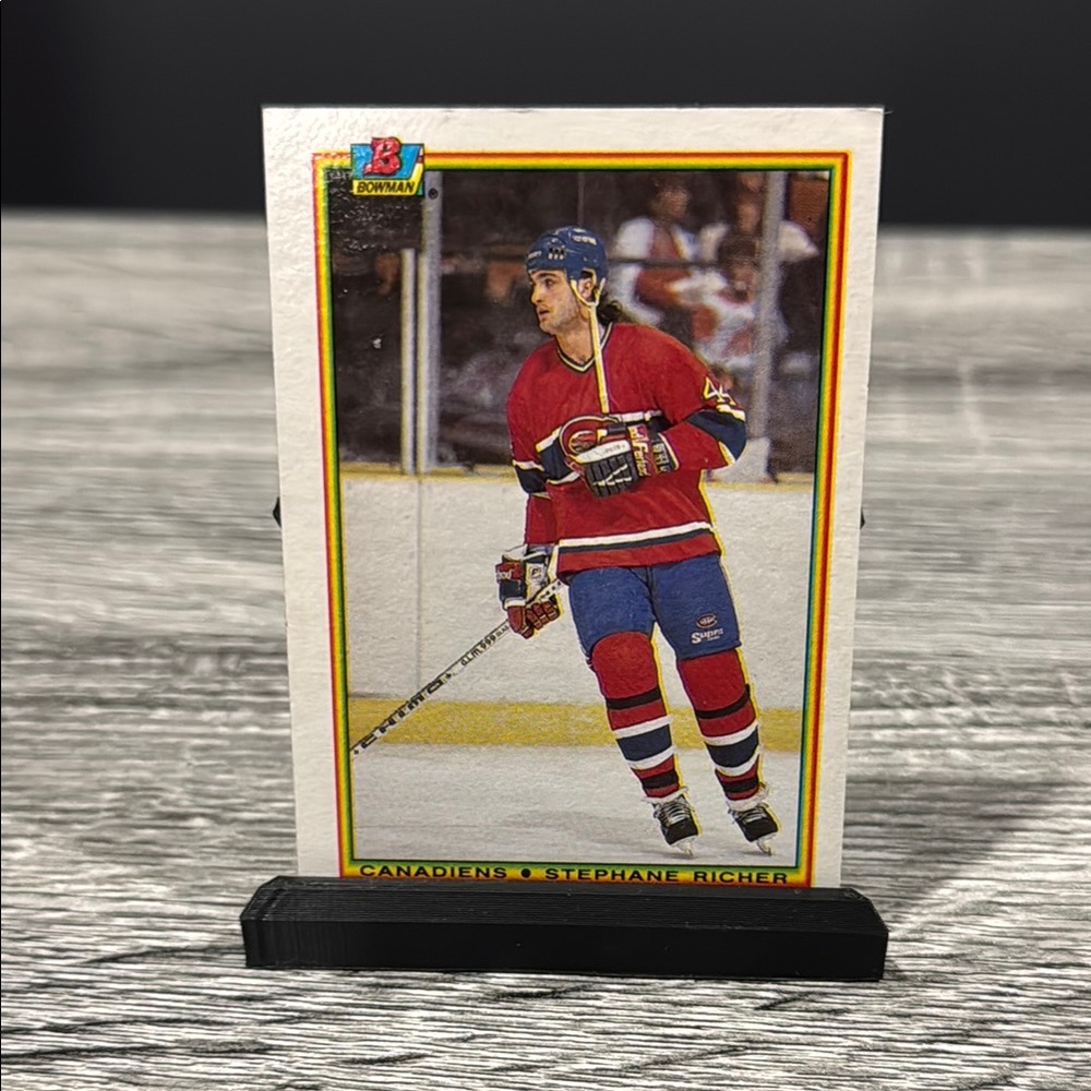 NHL | Bowman #45: Montreal Canadians: Stephane Richer (1990) - Hockey Card